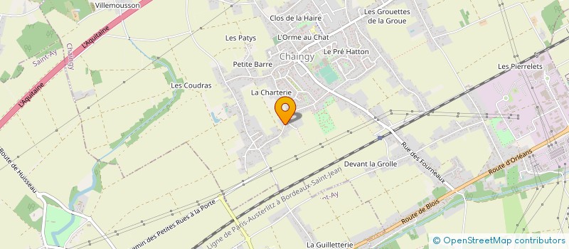 localisation de l'entreprise MONSIEUR BRUNO OROUSSET à CHAINGY