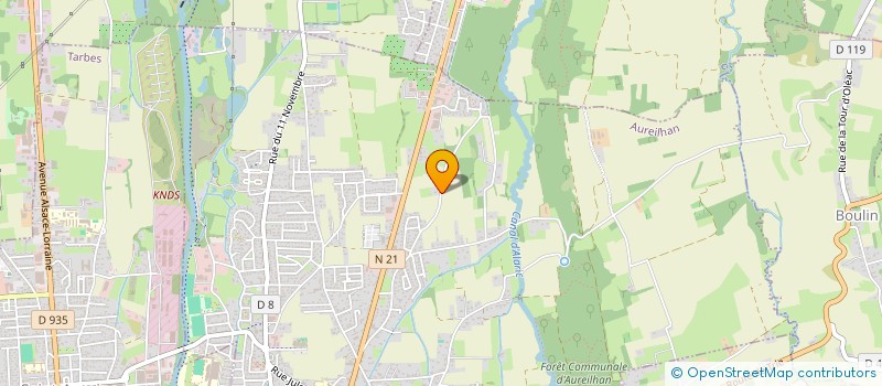 localisation de l'entreprise MONSIEUR BRUNO ORUS  AUREILHAN