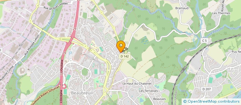localisation de l'entreprise MONSIEUR BRUNO OUDRY à LIMOGES