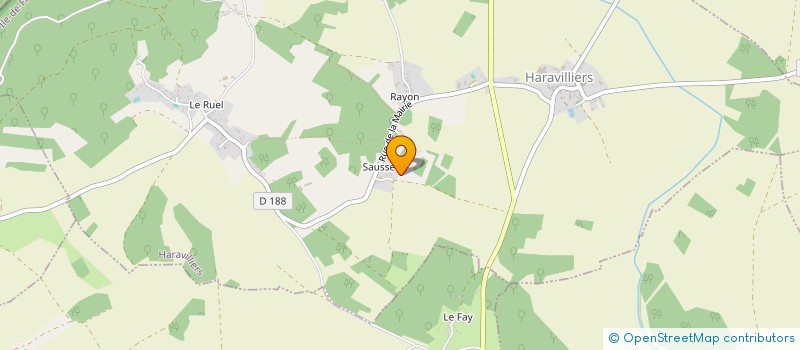 localisation de l'entreprise MONSIEUR BRUNO OURSEL à HARAVILLIERS