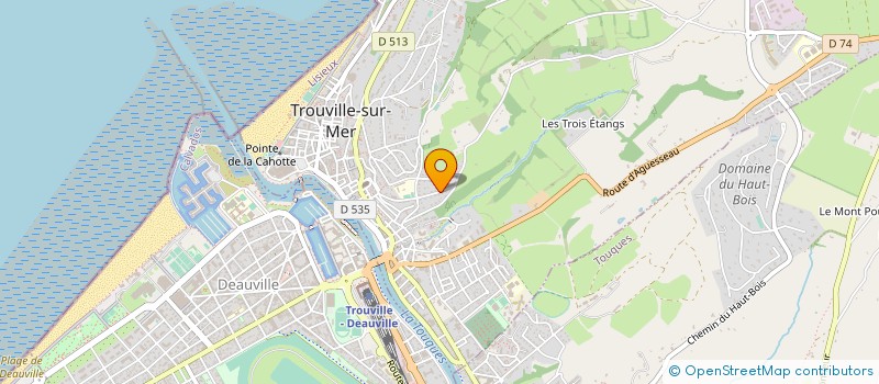 localisation de l'entreprise MONSIEUR BRUNO OUTTERS  TROUVILLE-SUR-MER