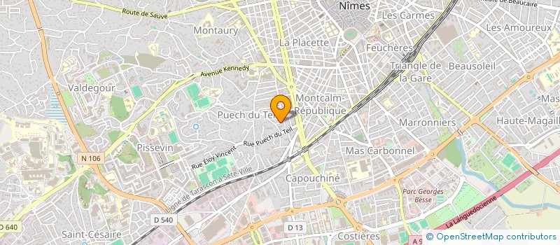 localisation de l'entreprise MONSIEUR BRUNO OUVIER  NIMES