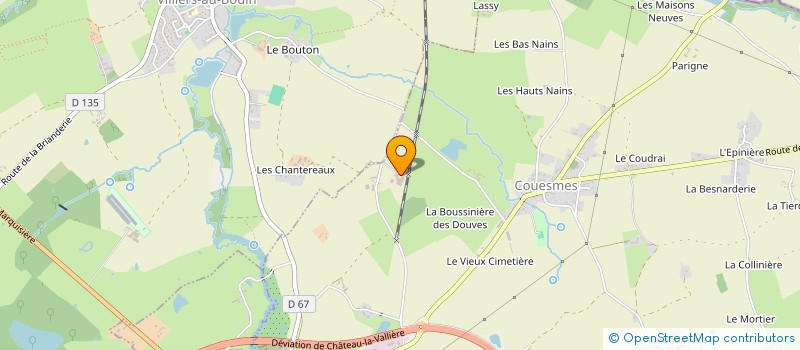 localisation de l'entreprise MONSIEUR BRUNO OUVRARD  COUESMES