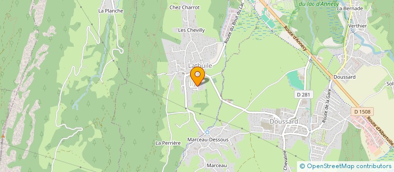 localisation de l'entreprise MONSIEUR BRUNO OUVRIER  LATHUILE