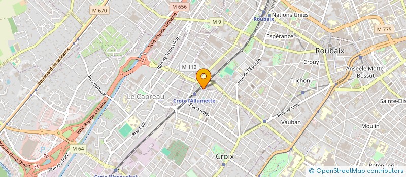 localisation de l'entreprise MONSIEUR BRUNO OUVRY  ROUBAIX