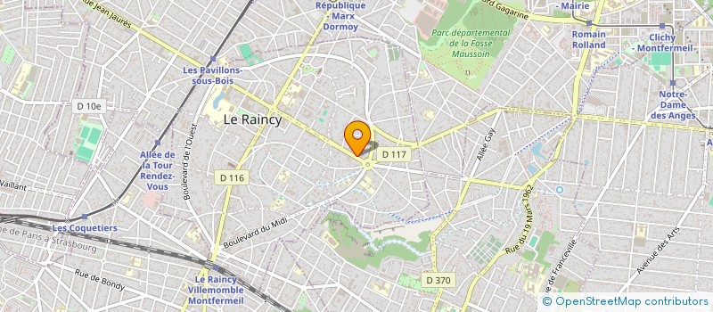 localisation de l'entreprise MONSIEUR BRUNO PACI  LE RAINCY