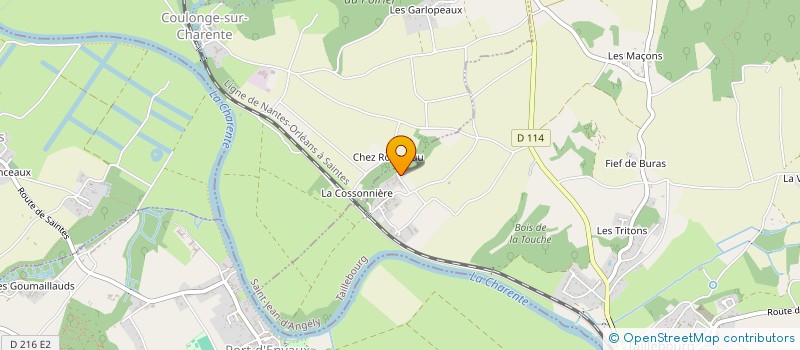 localisation de l'entreprise MONSIEUR BRUNO PAGE  TAILLEBOURG