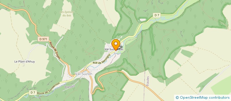 localisation de l'entreprise MONSIEUR BRUNO PAGLIARULO  VAL-SUZON