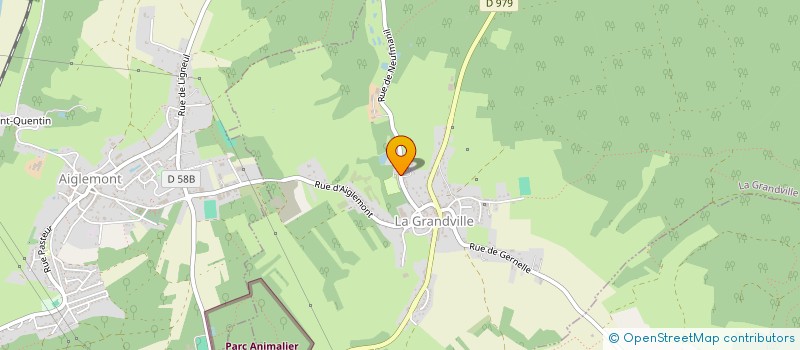 localisation de l'entreprise MONSIEUR BRUNO PAILLARD  LA GRANDVILLE