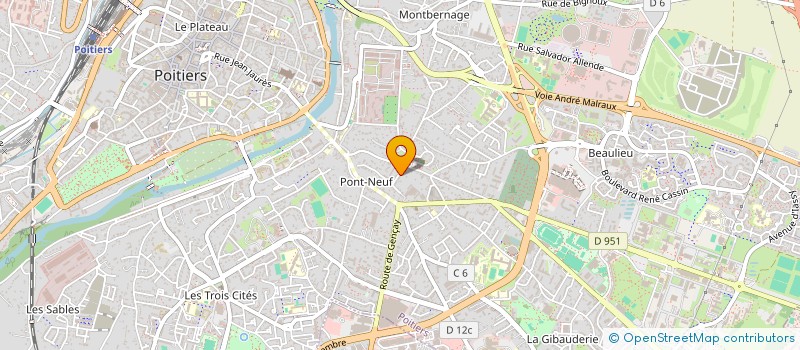 localisation de l'entreprise MONSIEUR BRUNO PAILLER  POITIERS