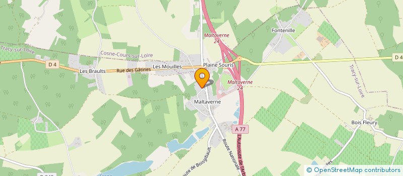 localisation de l'entreprise MONSIEUR BRUNO PAJON à TRACY-SUR-LOIRE