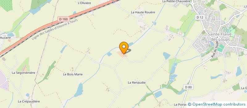 localisation de l'entreprise MONSIEUR BRUNO PAJOT à SAINTE-FLAIVE-DES-LOUPS