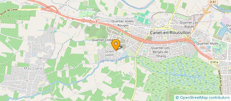 localisation de l'entreprise MONSIEUR BRUNO PALOU  CANET-EN-ROUSSILLON