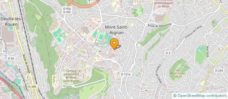 localisation de l'entreprise MONSIEUR BRUNO PANZERI à MONT-SAINT-AIGNAN