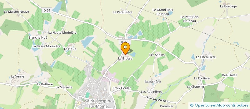 localisation de l'entreprise MONSIEUR BRUNO PAPIN à SEVREMOINE