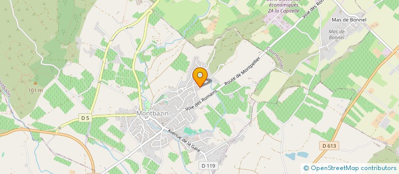 localisation de l'entreprise MONSIEUR BRUNO PARIETTI  MONTBAZIN