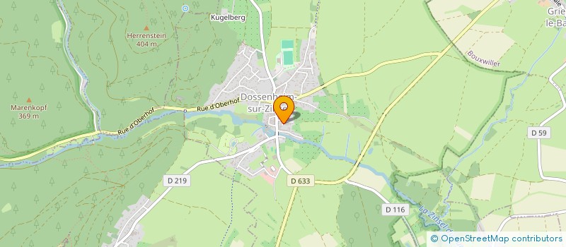 localisation de l'entreprise MONSIEUR BRUNO PARTOUCHE  DOSSENHEIM-SUR-ZINSEL