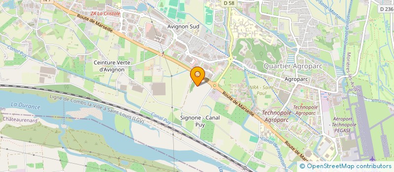 localisation de l'entreprise MONSIEUR BRUNO PASCAL  AVIGNON