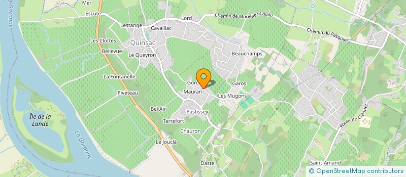 localisation de l'entreprise MONSIEUR BRUNO PASCUAL  QUINSAC