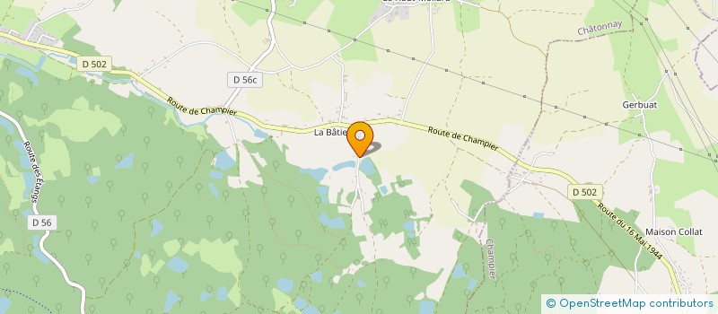 localisation de l'entreprise MONSIEUR BRUNO PATERNO  CHATONNAY