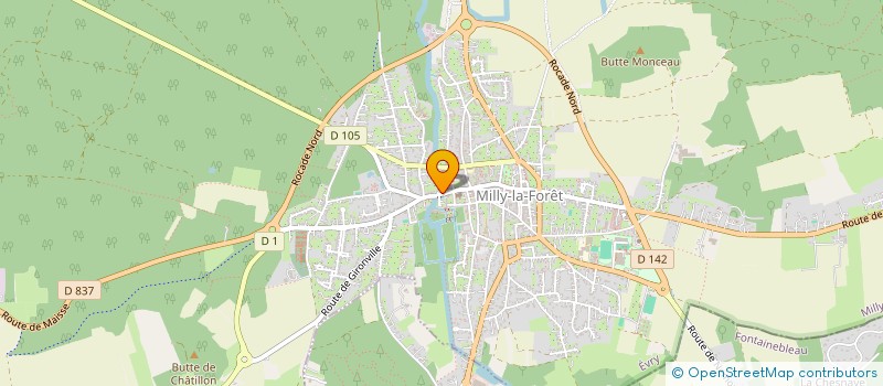 localisation de l'entreprise MONSIEUR BRUNO PATRON  MILLY-LA-FORET