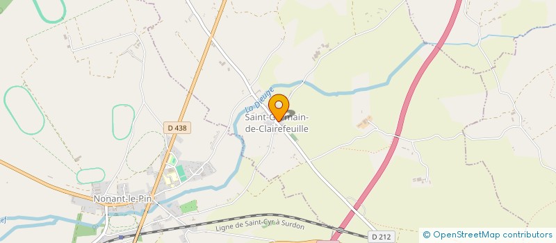 localisation de l'entreprise MONSIEUR BRUNO PAUL  SAINT-GERMAIN-DE-CLAIREFEUILLE