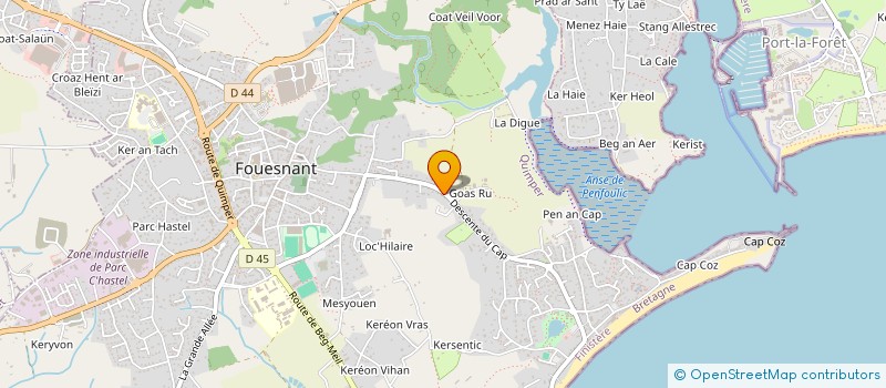 localisation de l'entreprise MONSIEUR BRUNO PAUL-DAUPHIN à FOUESNANT