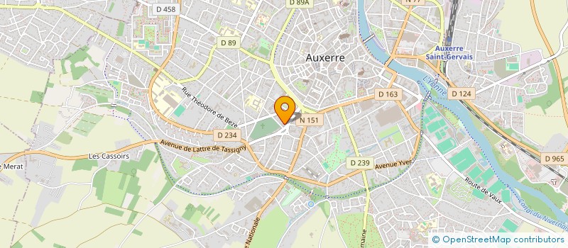 localisation de l'entreprise MONSIEUR BRUNO PAULARD à AUXERRE