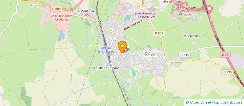 localisation de l'entreprise MONSIEUR BRUNO PAUPY  SEVERAC D'AVEYRON