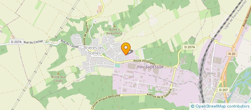 localisation de l'entreprise MONSIEUR BRUNO PAYET  BRIERES-LES-SCELLES