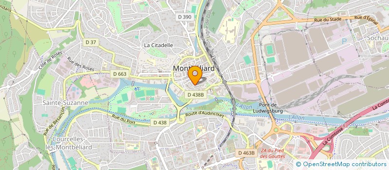 localisation de l'entreprise MONSIEUR BRUNO PECORARI à MONTBELIARD