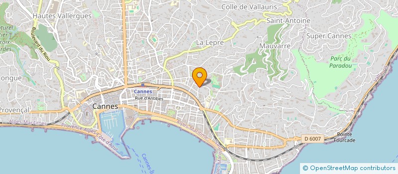 localisation de l'entreprise MONSIEUR BRUNO PECORARO à CANNES