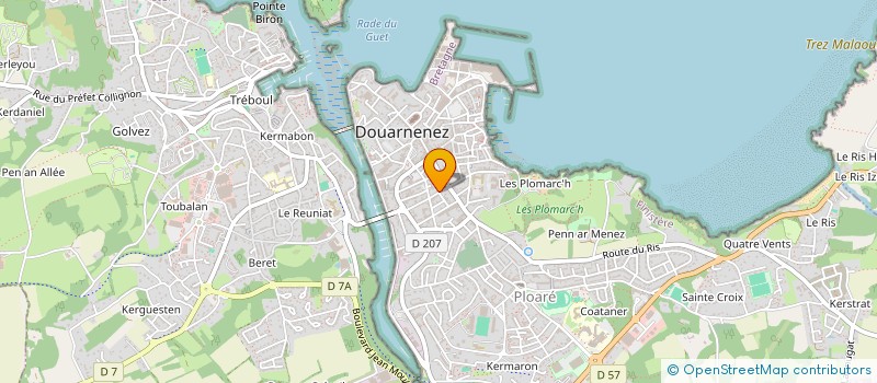 localisation de l'entreprise MONSIEUR BRUNO PEINADO à DOUARNENEZ