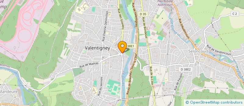 localisation de l'entreprise MONSIEUR BRUNO PELE  VALENTIGNEY