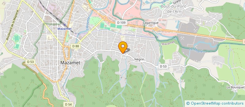 localisation de l'entreprise MONSIEUR BRUNO PELLEGRINI  MAZAMET