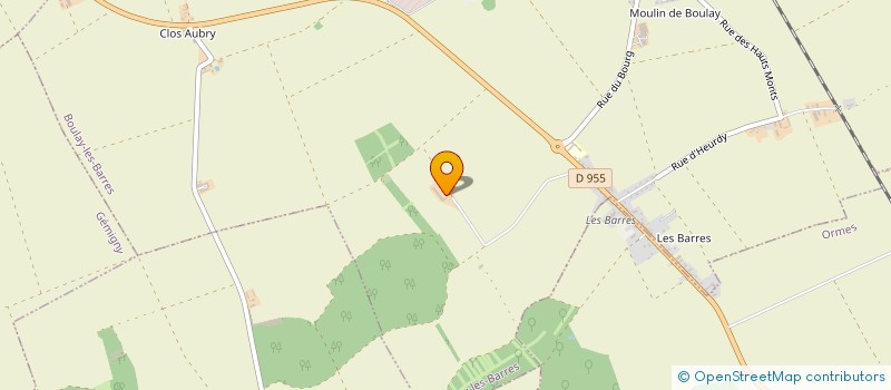 localisation de l'entreprise MONSIEUR BRUNO PERDEREAU à BOULAY-LES-BARRES