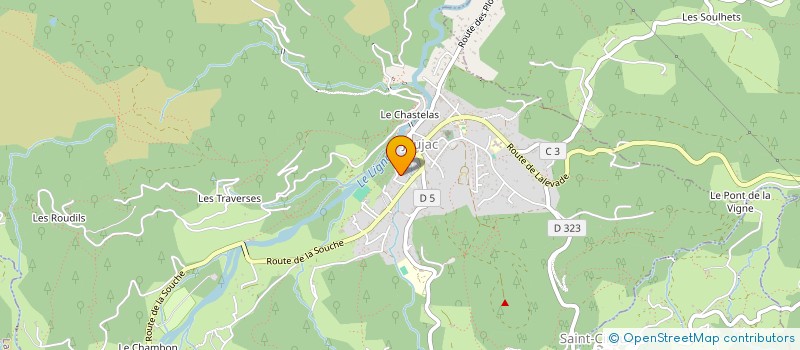 localisation de l'entreprise MONSIEUR BRUNO PEREIRA DO COUTO  JAUJAC