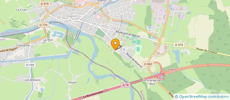 localisation de l'entreprise MONSIEUR BRUNO PERRAUD  DIGOIN