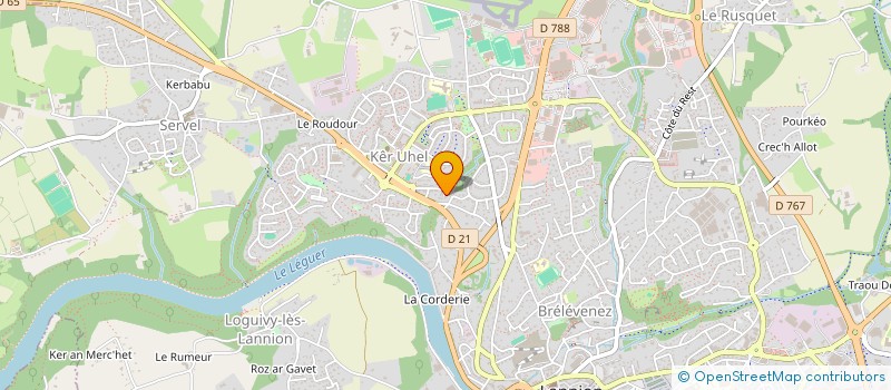 localisation de l'entreprise MONSIEUR BRUNO PERRIGAULT à LANNION