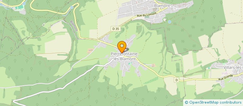 localisation de l'entreprise MONSIEUR BRUNO PERRIN  PIERREFONTAINE-LES-BLAMONT