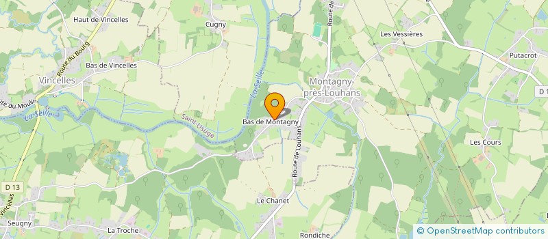 localisation de l'entreprise MONSIEUR BRUNO PERRIN à MONTAGNY-PRES-LOUHANS