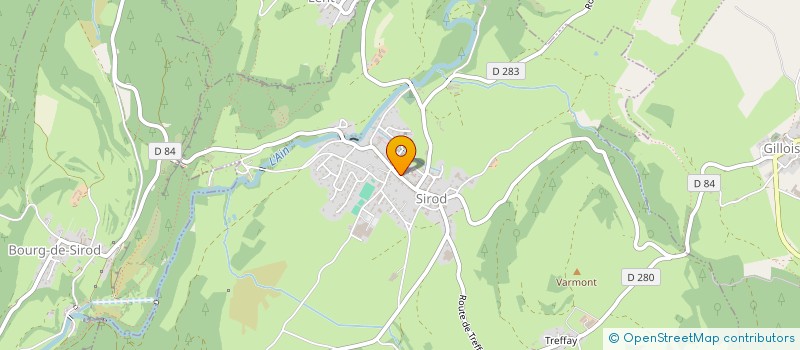 localisation de l'entreprise MONSIEUR BRUNO PERRITAZ  SIROD