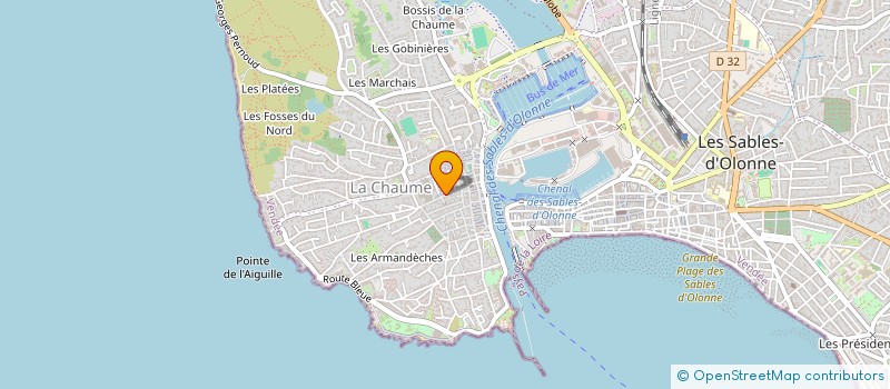 localisation de l'entreprise MONSIEUR BRUNO PERROCHEAU  LES SABLES D'OLONNE