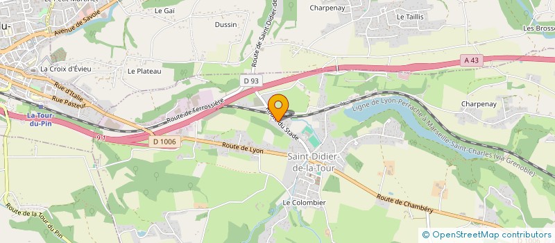 localisation de l'entreprise MONSIEUR BRUNO PERRUQUON  SAINT-DIDIER-DE-LA-TOUR