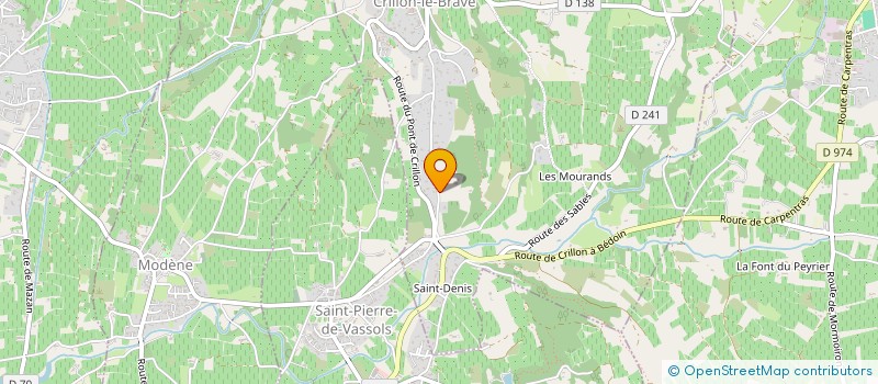 localisation de l'entreprise MONSIEUR BRUNO PESCE  CRILLON-LE-BRAVE