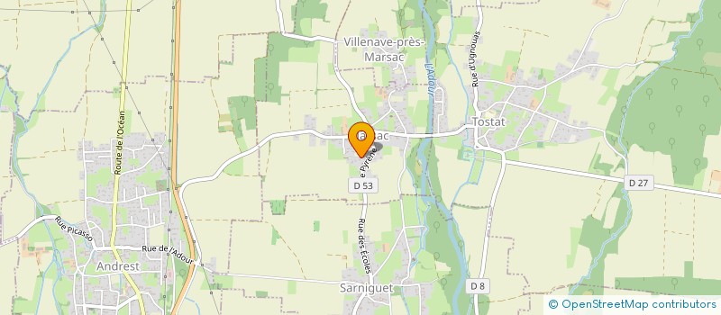 localisation de l'entreprise MONSIEUR BRUNO PETE  MARSAC