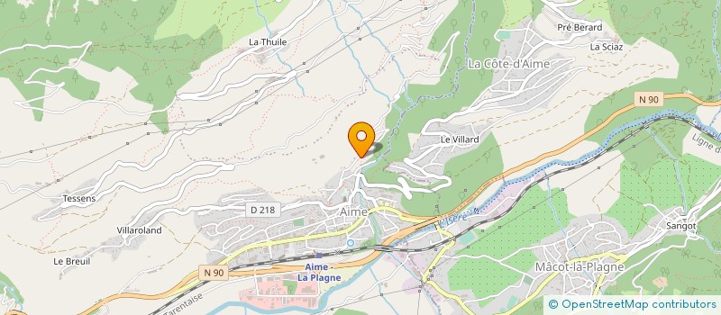 localisation de l'entreprise MONSIEUR BRUNO PETIGNAT à AIME-LA-PLAGNE