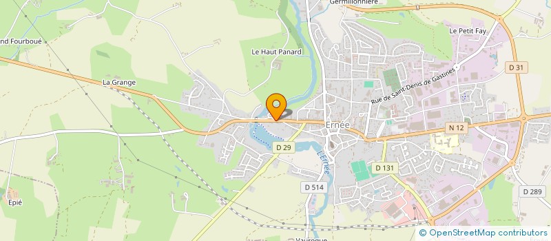 localisation de l'entreprise MONSIEUR BRUNO PETIT  ERNEE