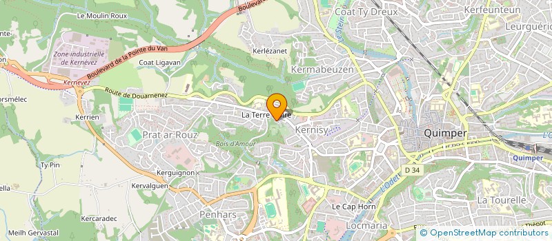 localisation de l'entreprise MONSIEUR BRUNO PEUZIAT à QUIMPER