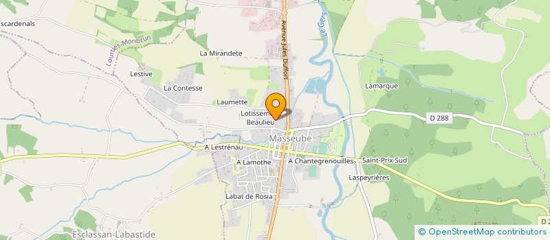 localisation de l'entreprise MONSIEUR BRUNO PEZET  MASSEUBE